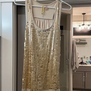Gold tank top